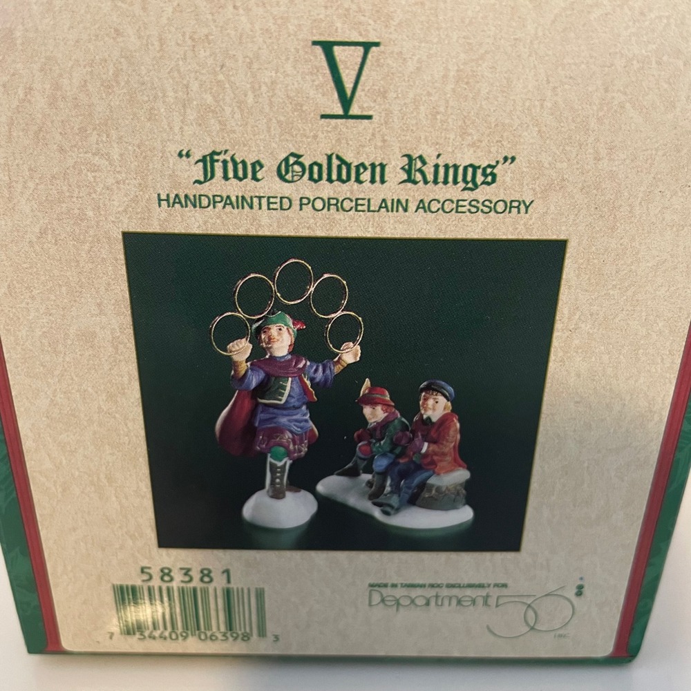 Department 56 Five Golden Rings 12 Days of Christmas Dickens Village‎